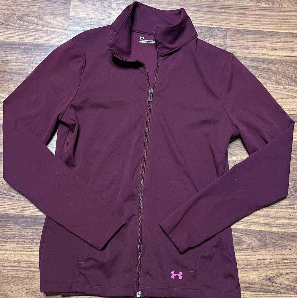 Under Armour Motion Jacket Purple Like New Fitted Running Jacket